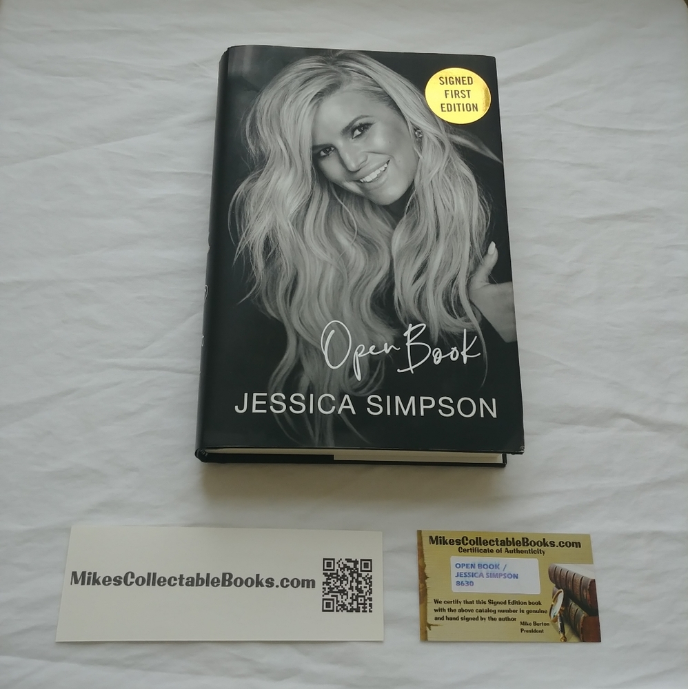Jessica Simpson, Open Book, Signed First Edition, 2020